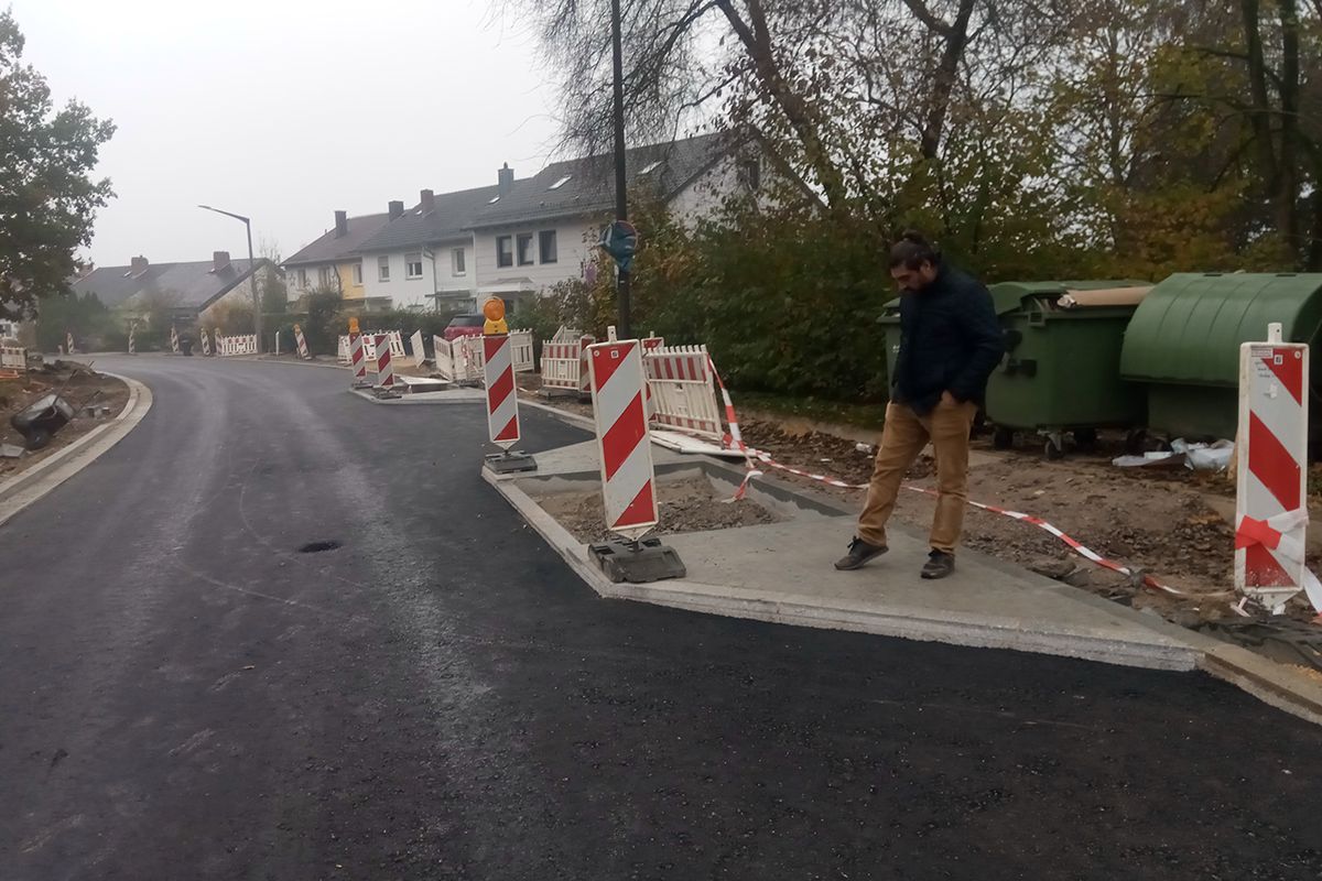 Fotografie - neue Tragschicht ist aufgebracht