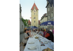 Fotografie: Gedeckte Tafel in der Ostengasse (C) Bilddokumentation Stadt Regensburg