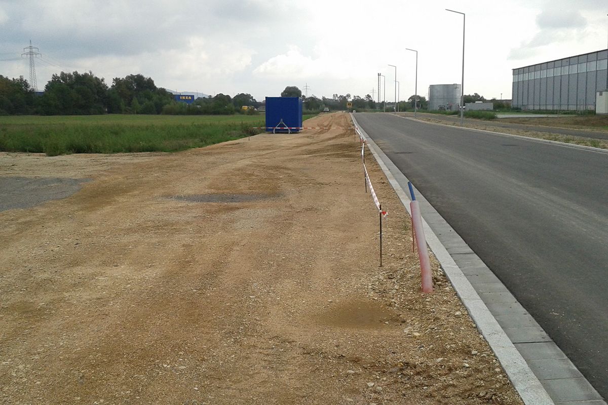 Leibnizstraße nach dem Ausbau