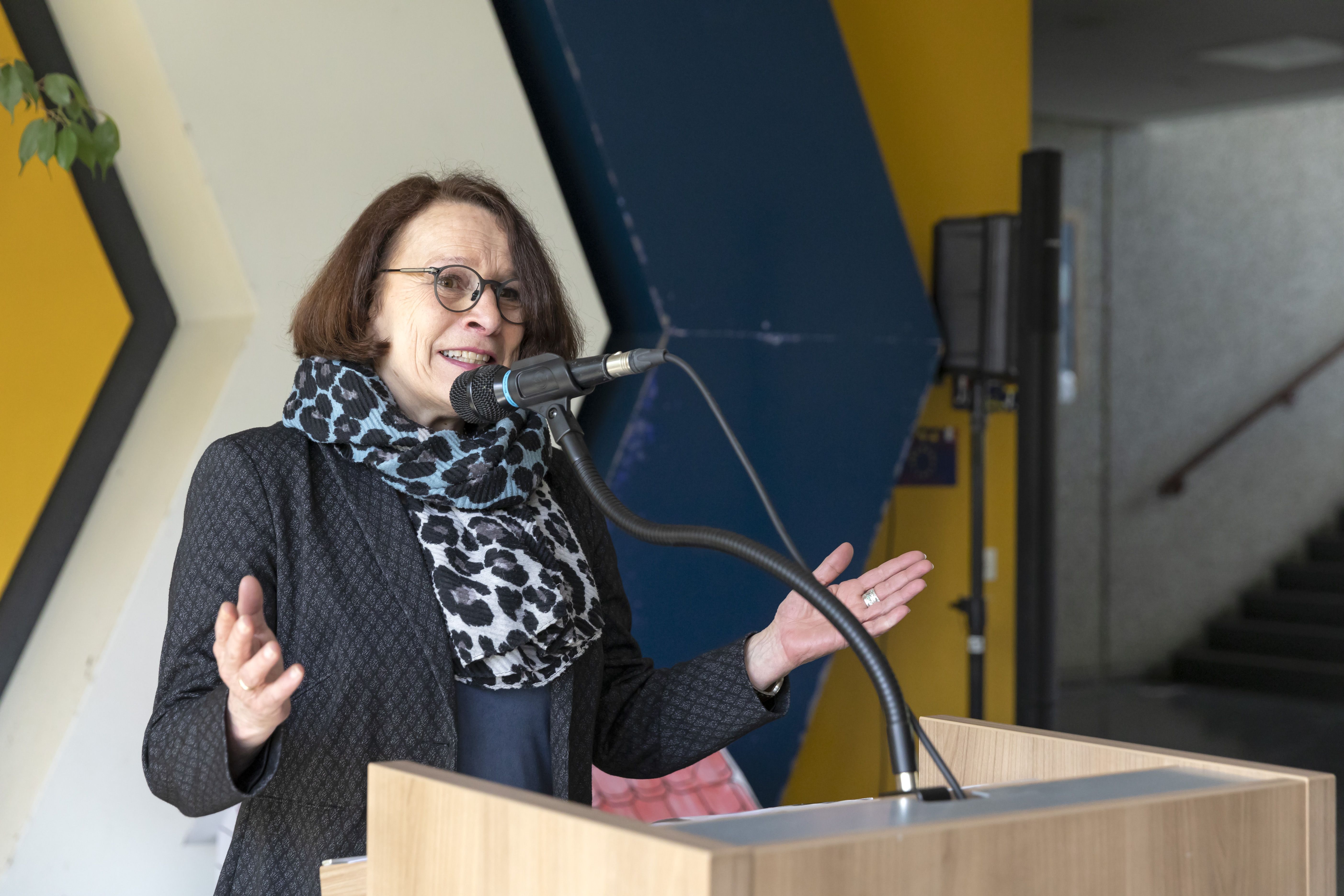 Fotografie: Oberbürgermeisterin Gertrud Maltz-Schwarzfischer hält eine Ansprache.