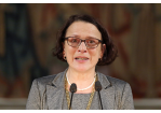 Verleihung des Brückenpreises 2019 - Bürgermeisterin Gertrud Maltz-Schwarzfischer am Rednerpult