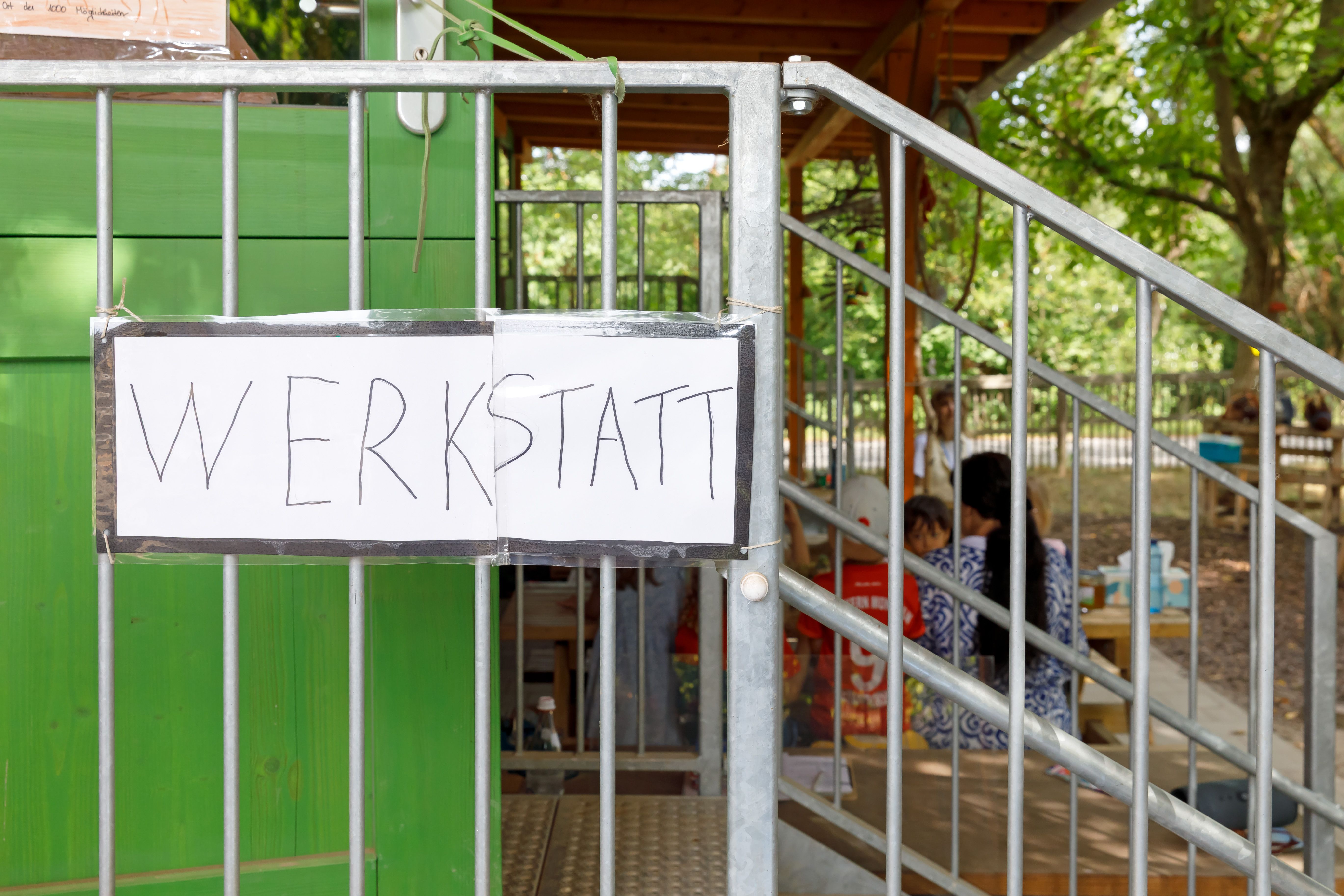 Fotografie: Zum Konzept der Kita gehören mehrere Werkstätten für die Kinder.
