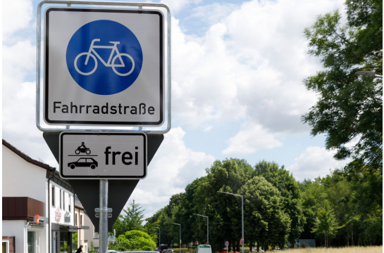 Fotografie: Verkehrsschild Fahrradstraße