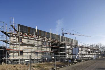Das Begegnungszentrum verfügt über eine Nutzfläche von rund 1 600 Quadratmetern. (C) Bilddokumentation Stadt Regensburg Begegnungszentrum Guerickestraße - Rohbau