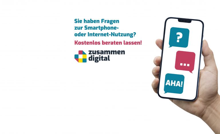 "Sie haben Fragen zur Smartphone- oder Internetnutzung? Kostenlos beraten lassen!"