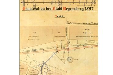 Karte aus dem Jahr 1897