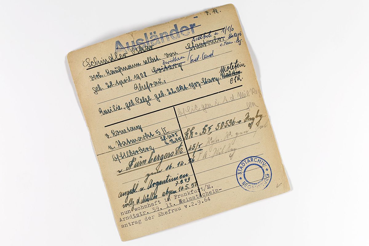 Archivtag 2018 - Urkunde des Stadtarchivs - Oskar Schindler