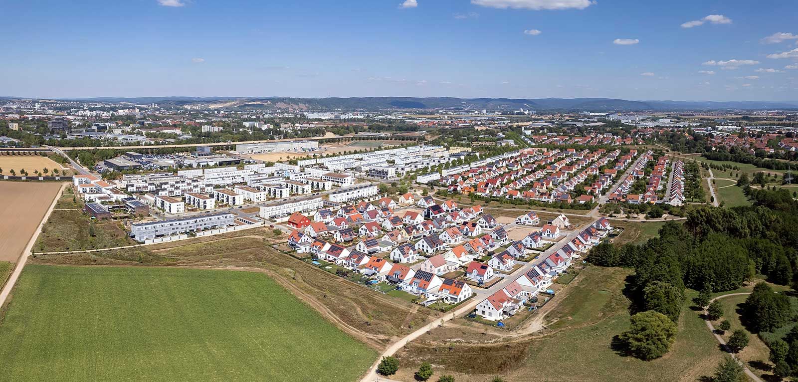 Luftaufnahme von Burgweinting Nordwest III