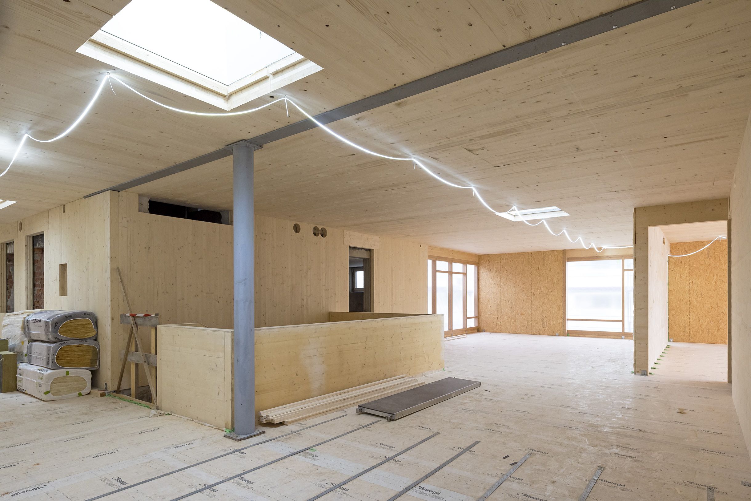 Fotografie: Flur der Baustelle Kinderhaus Marienstraße