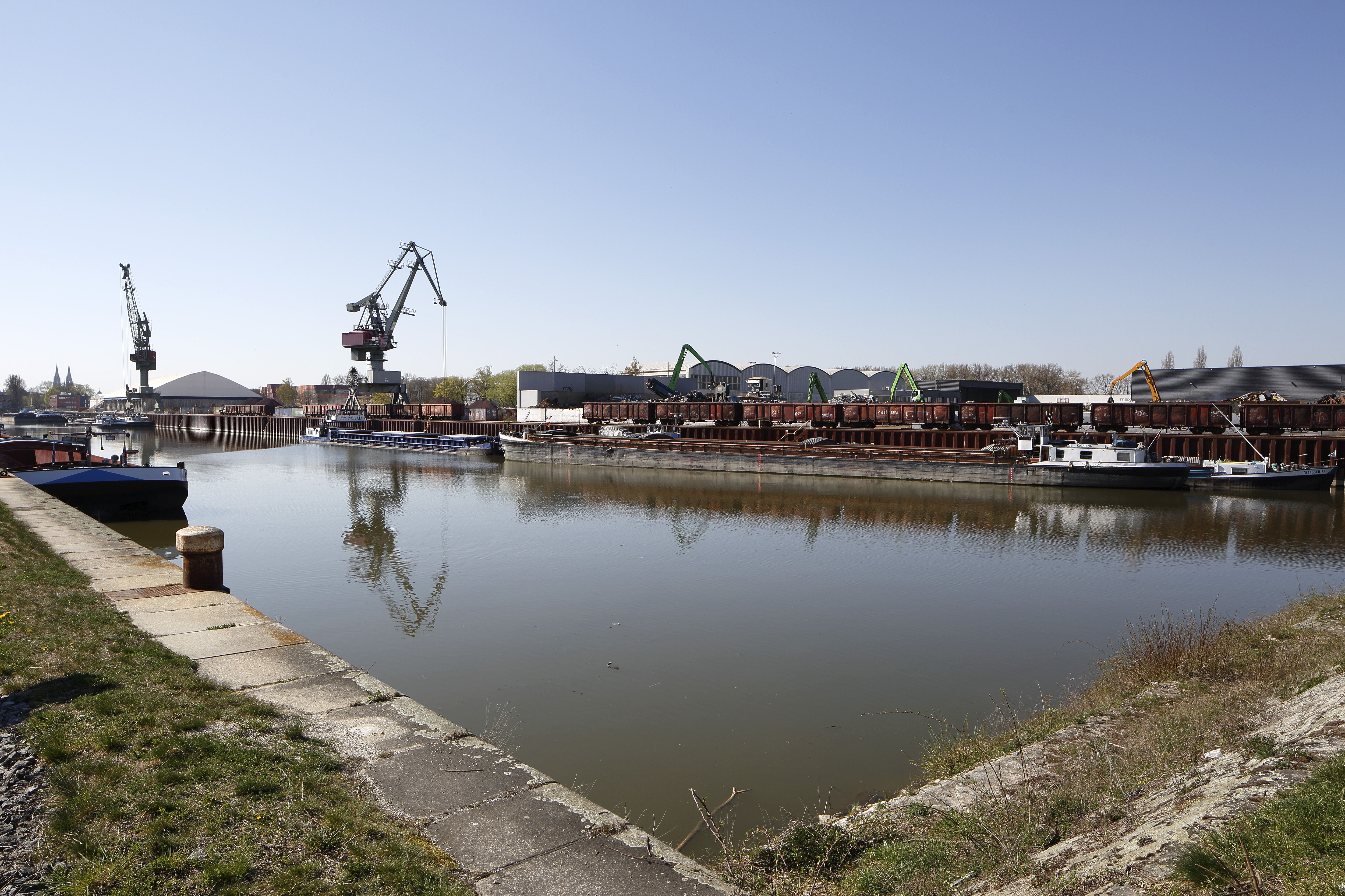 Fotografie: Blick auf den Hafen
