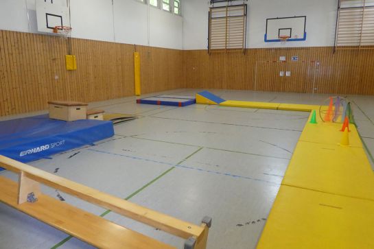 Fotografie - Turnhalle mit ausgelegten Matten (C) Christine Reitinger