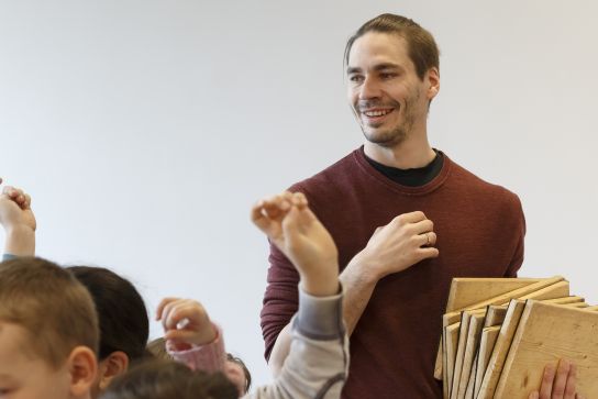 Marvin Materna ist mit Leidenschaft bei seinem Job. (C) Bilddokumentation Stadt Regensburg