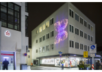 Fotografie - Schmetterlings-Videoinstallation in der Maximilianstraße, Ecke Fuchsengang © Bilddokumentation Stadt Regensburg