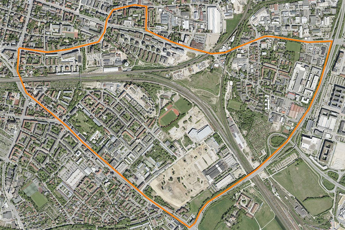 Luftbild innerer Südosten - 2024