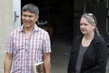 Das Berliner Künstlerpaar Cisca Bogman und Oliver Störmer