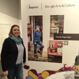 Perlbeutel stricken als Teil der digitalen Ausstellung " Cravted in bavaria" von Google Arts & Culture