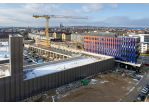 Fotografie - Baustelle von Südosten aus in Richtung Greflinger Straße