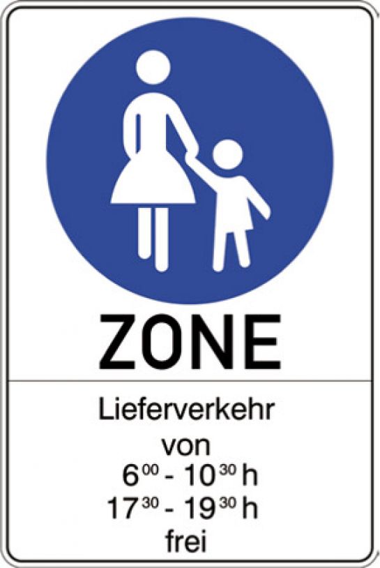 Schild Fußgängerzone (C)  