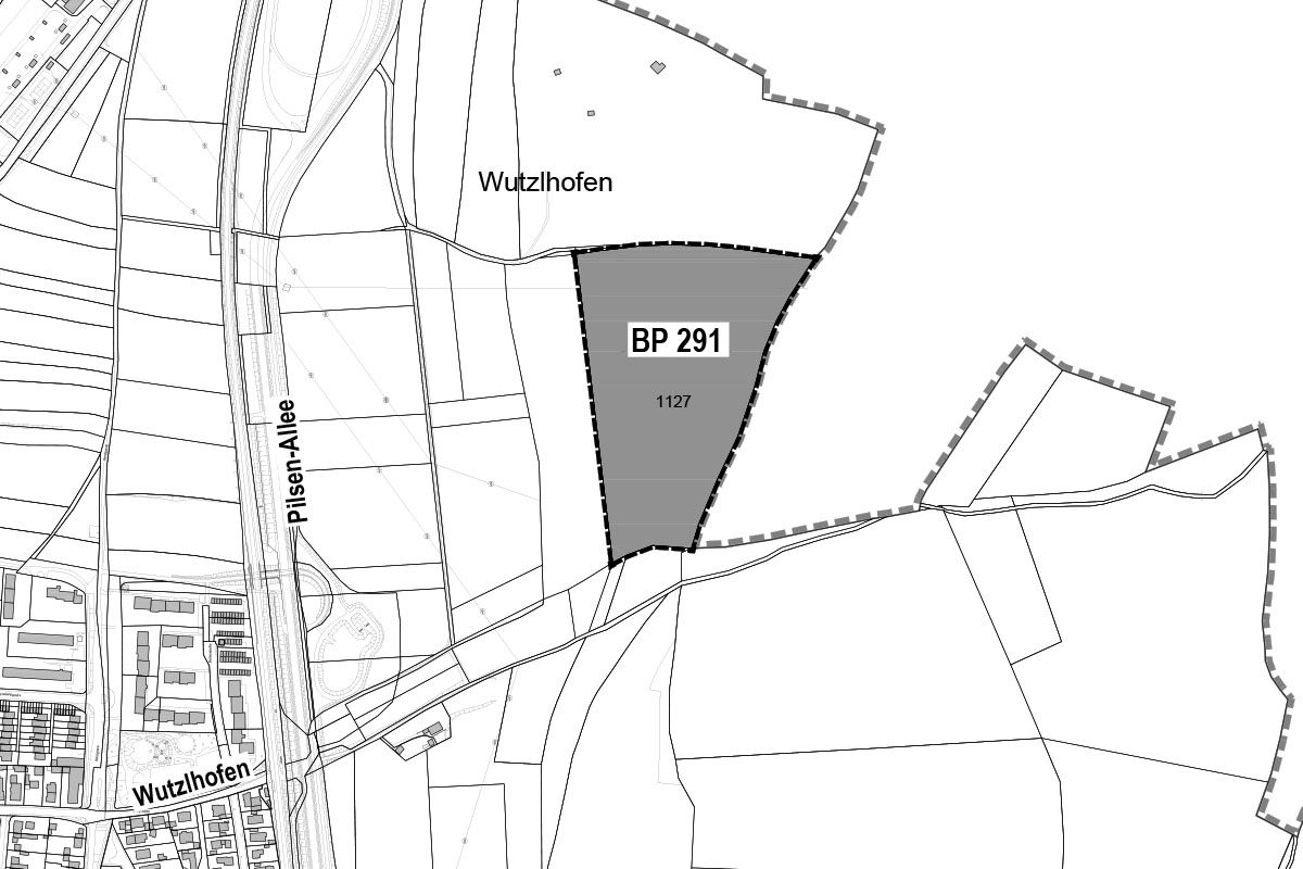 Bebauungsplan 291 - Lageplan