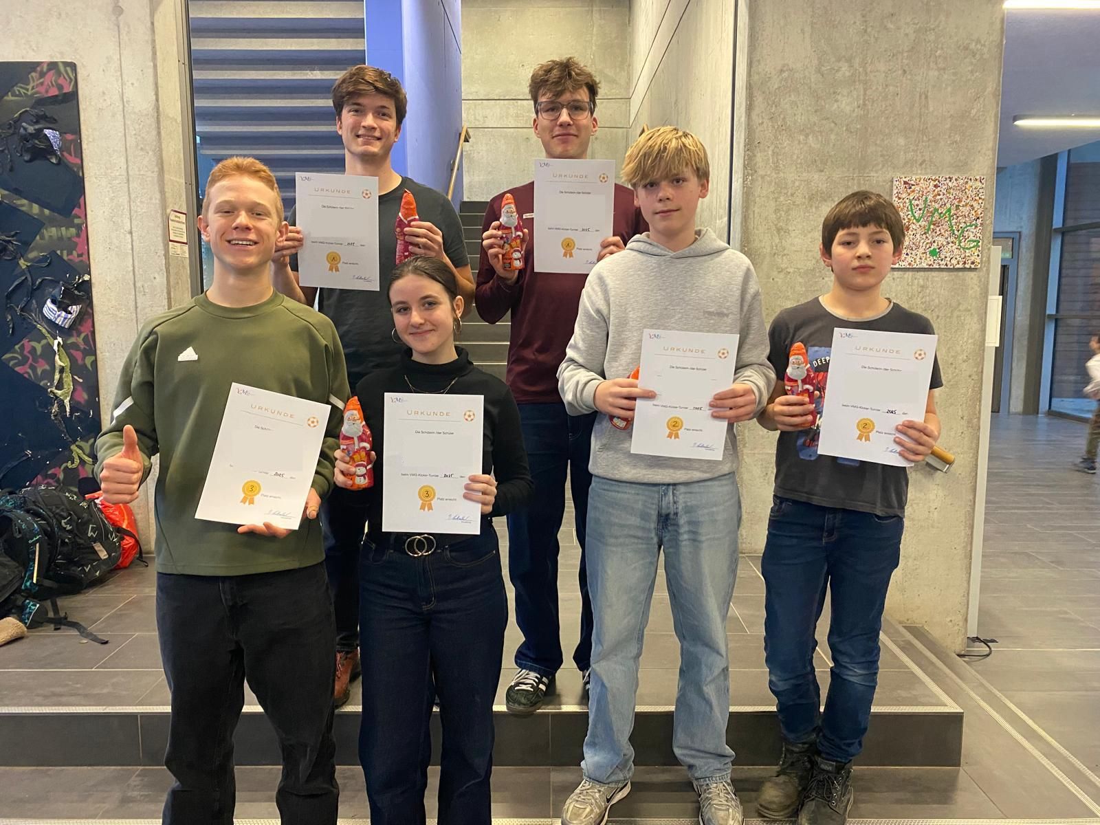 Die Gewinner bei der Siegerehrung