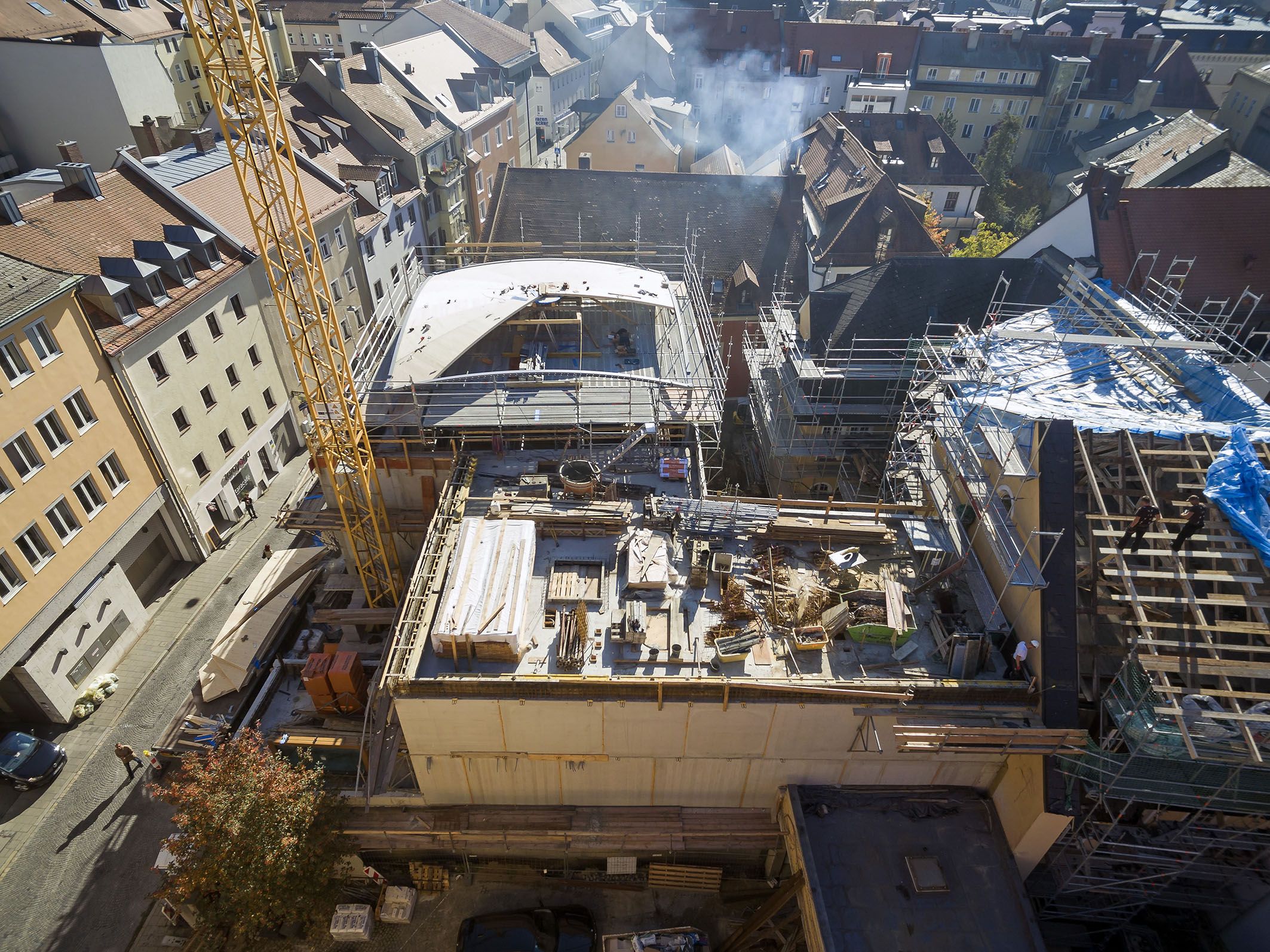 Der Neubau der Synagoge dauerte zwei Jahre