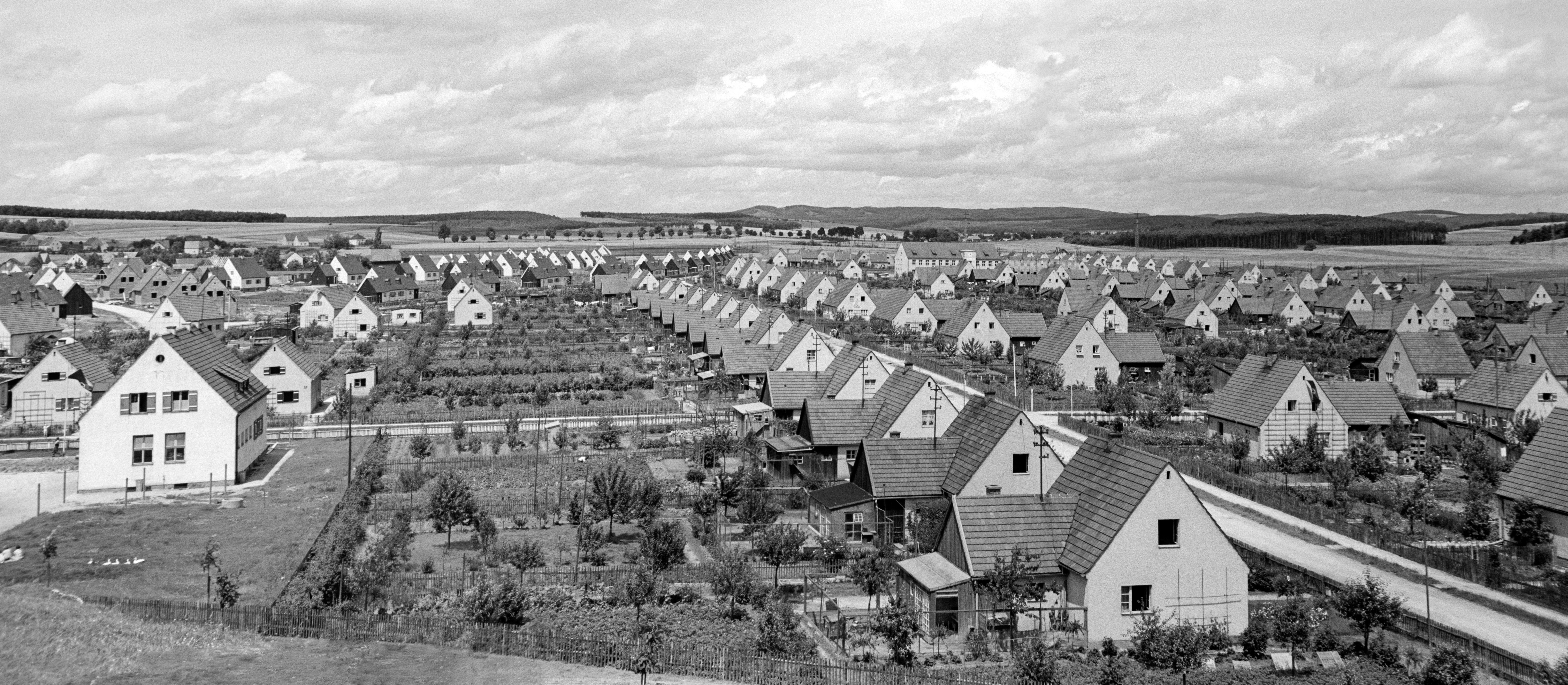 Fotografie: Blick in die Konradsiedlung 1939