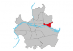 Grafik: Stadtplan Regensburg mit Lage des Stadtteils Schwabelweis