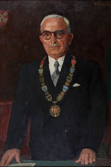 Portait des ehemaligen Oberbürgermeisters Hans Herrmann
