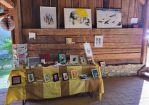 Stand mit Postkarten bei Matting macht Markt © Tamara Hoyer