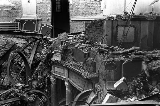 Die zerstörte Synagoge nach der Reichspogromnacht
