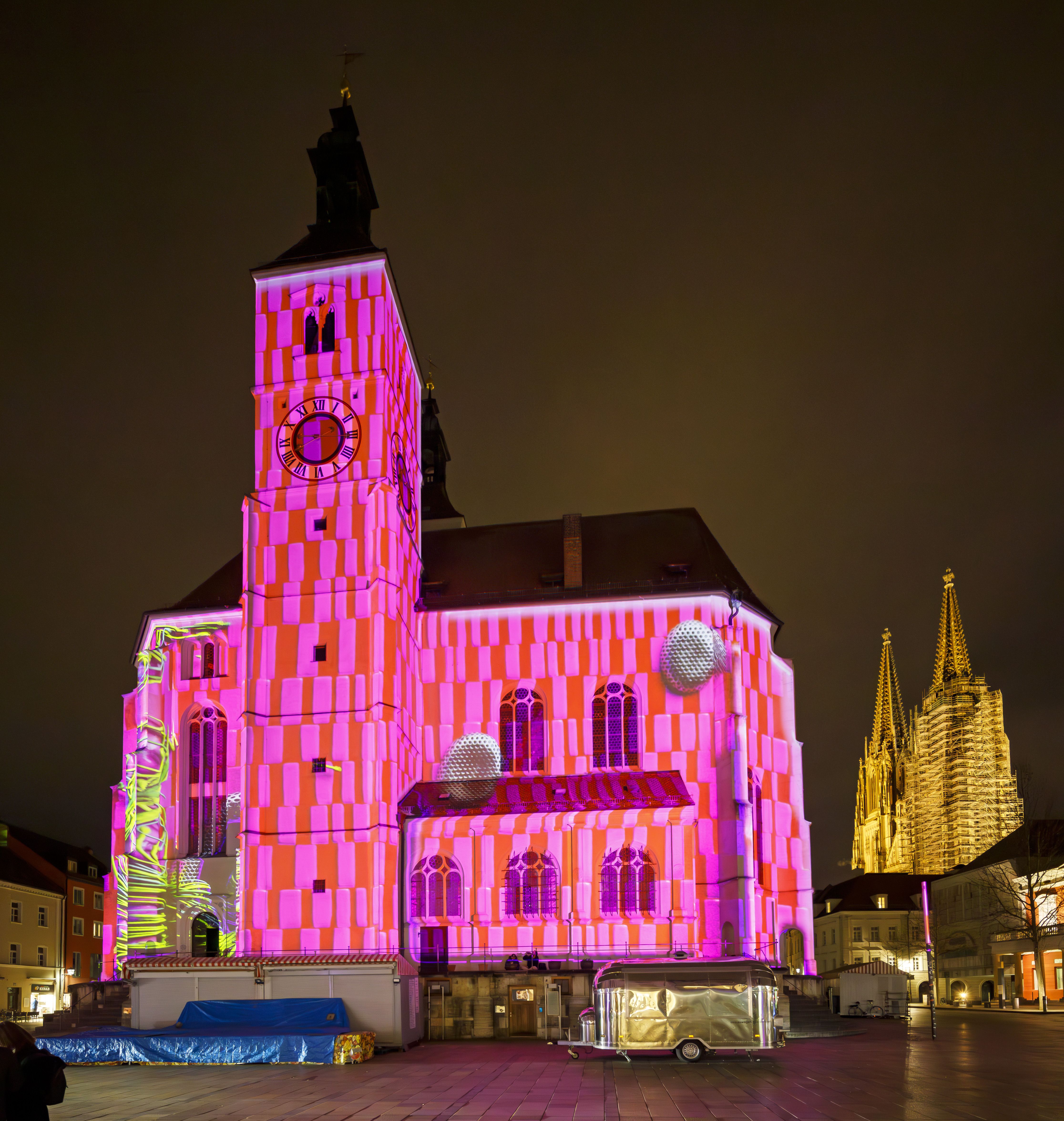 Fotografie – Neupfarrplatz beim RE.LIGHT 2024 