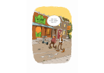 Cartoon: Zwei Cowboys in einer Smart City "This City is too smart for us!" (C) Denis Metz