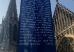 Fahnengedicht "Dom" © A. Ehl