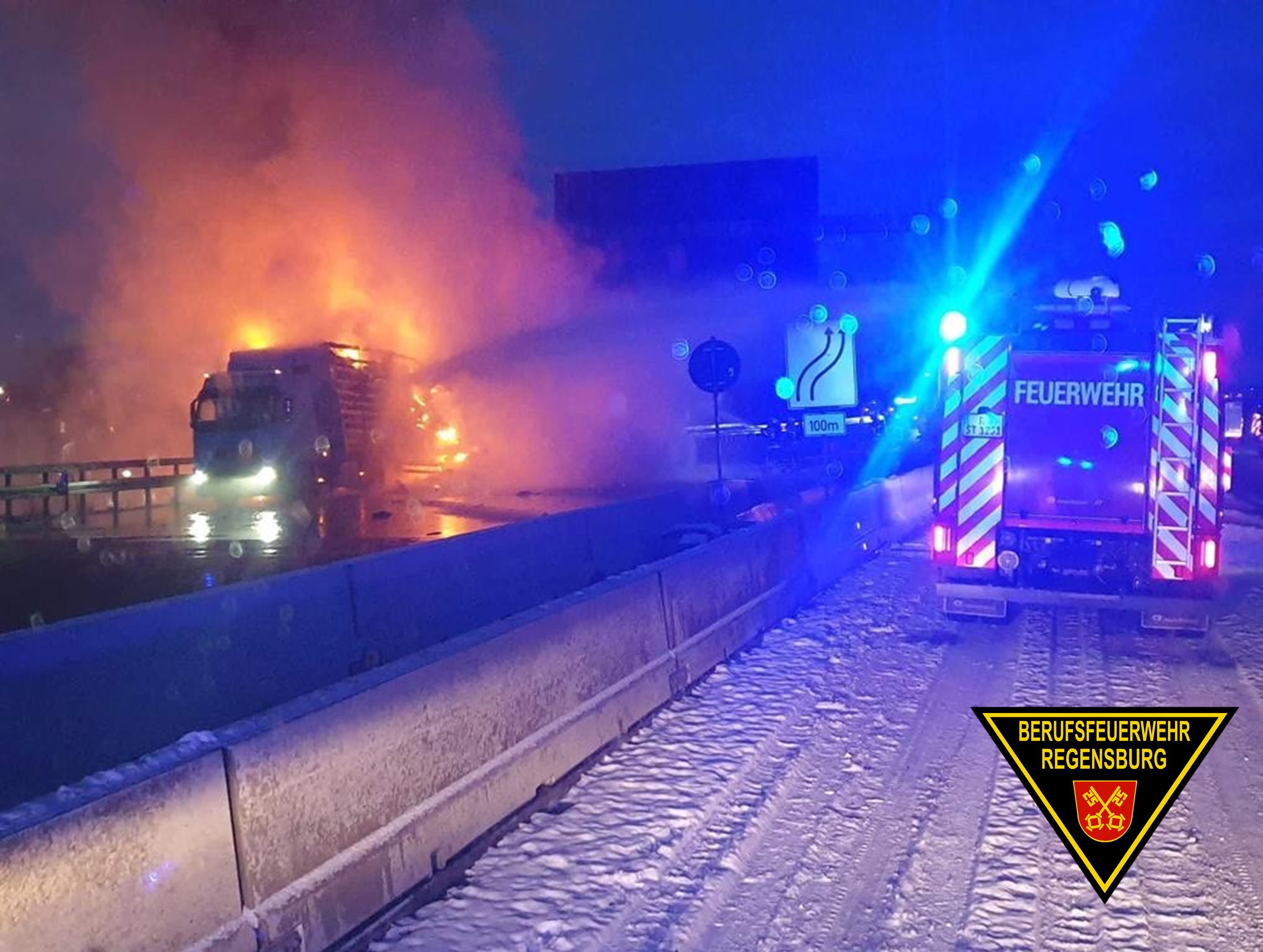 Brand LKW