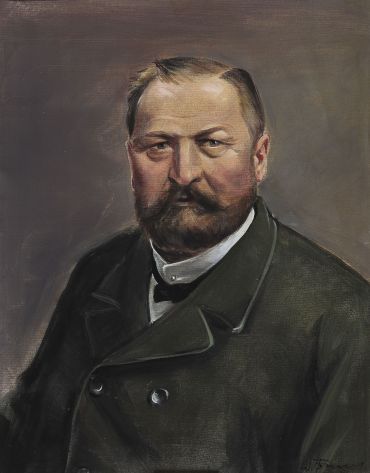 Portrait des ehemaligen Bürgermeisters Oskar von Stobäus