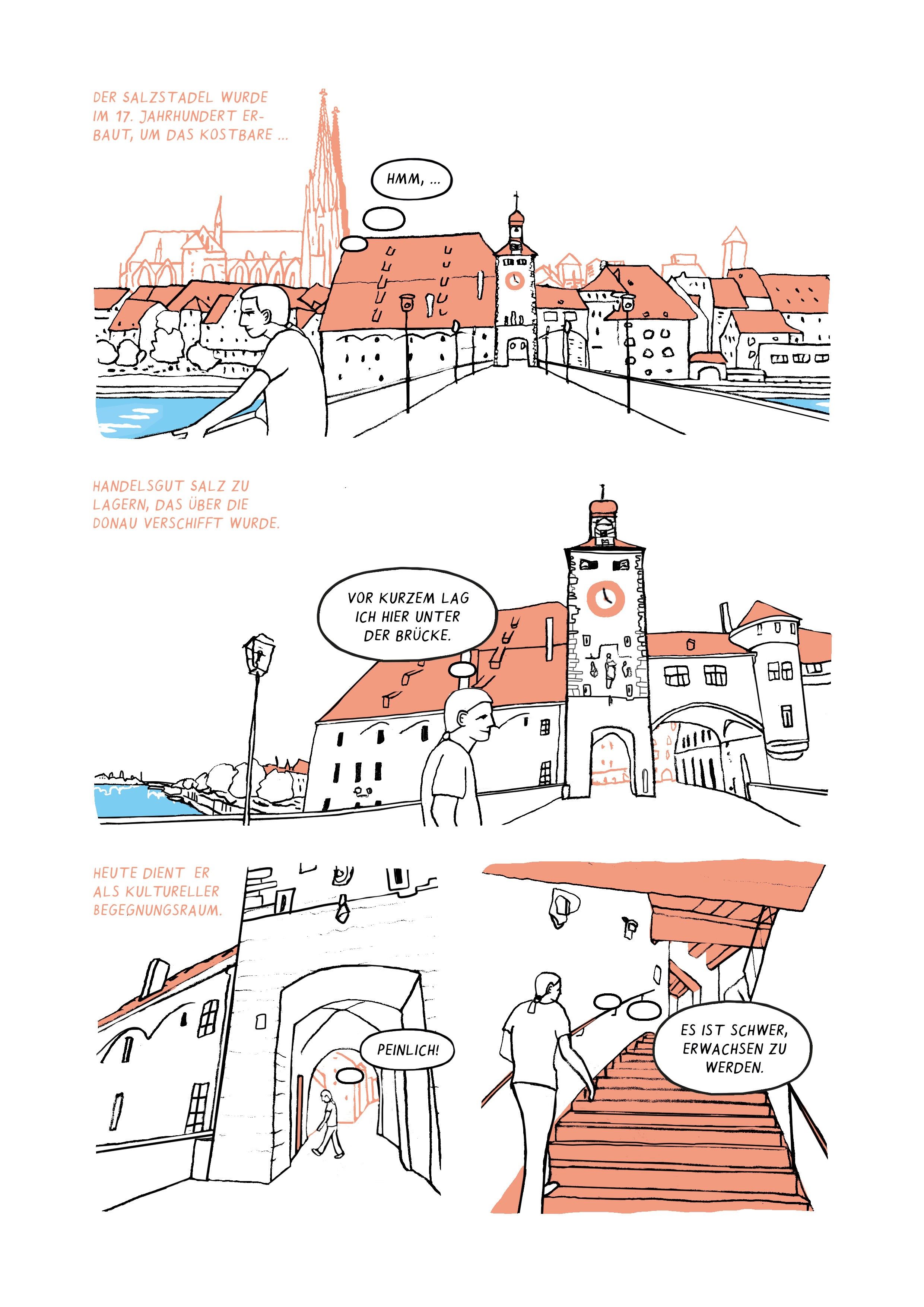 Menschen am Fluss Comic-Ausstellung Auszug 1