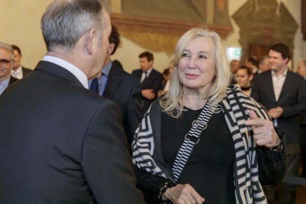 Fotografie: Regina Hellwig-Schmid beim Neujahrsempfang 2023