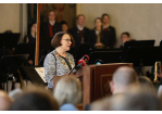 Fotografie - Neujahrsempfang 2024 - Oberbürgermeisterin Gertrud Maltz-Schwarzfischer am Rednerpult