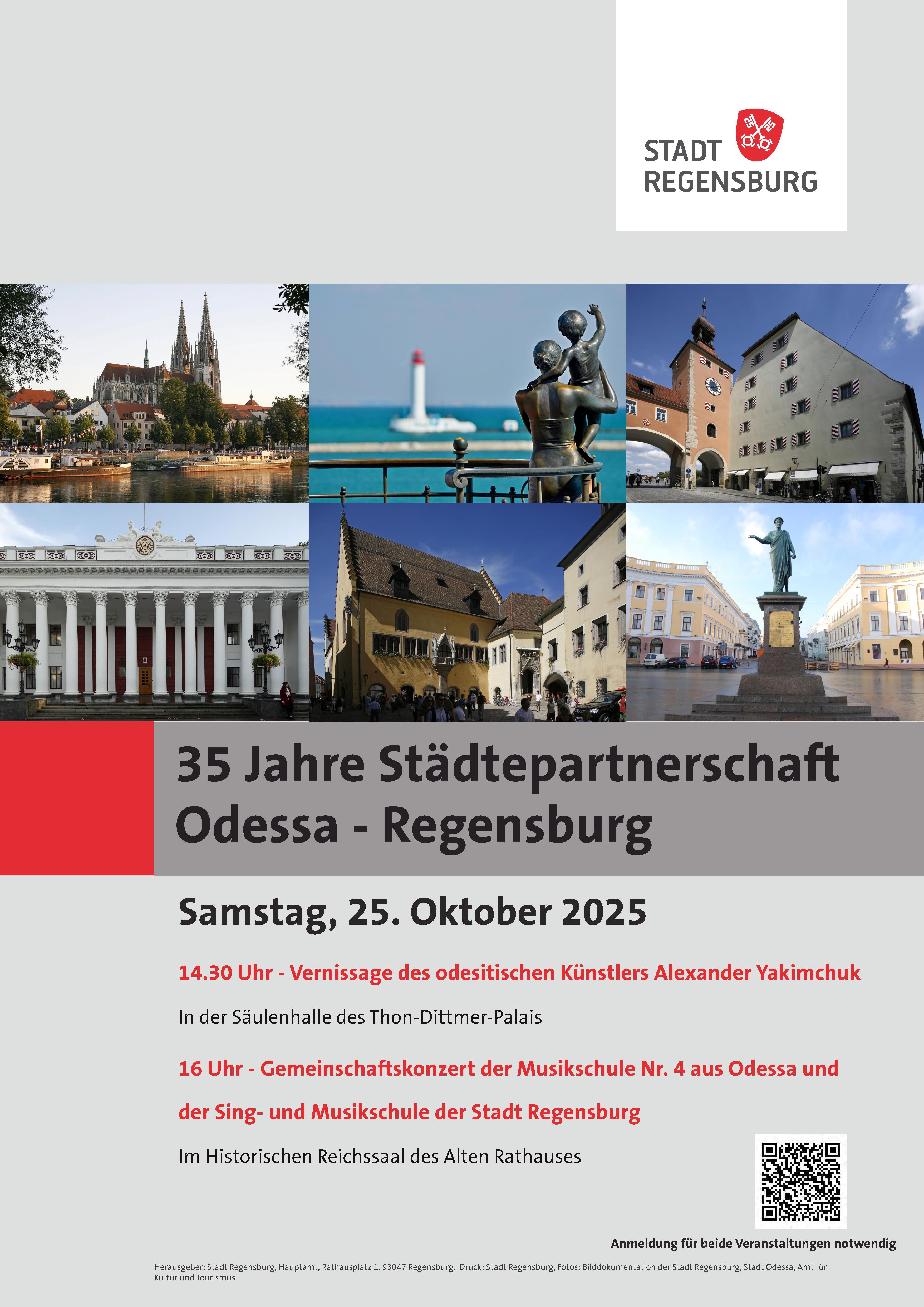 35 Jahre Städtepartnerschaft Odessa - Regensburg, am 25.10.25