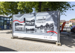 Welterbetag 2023: Donau (Er)leben: Welterbemeile am Marc-Aurel-Ufer 23: Bauzaunausstellung Leben an der Donau (C) Stadt Regensburg, Christian Kaister