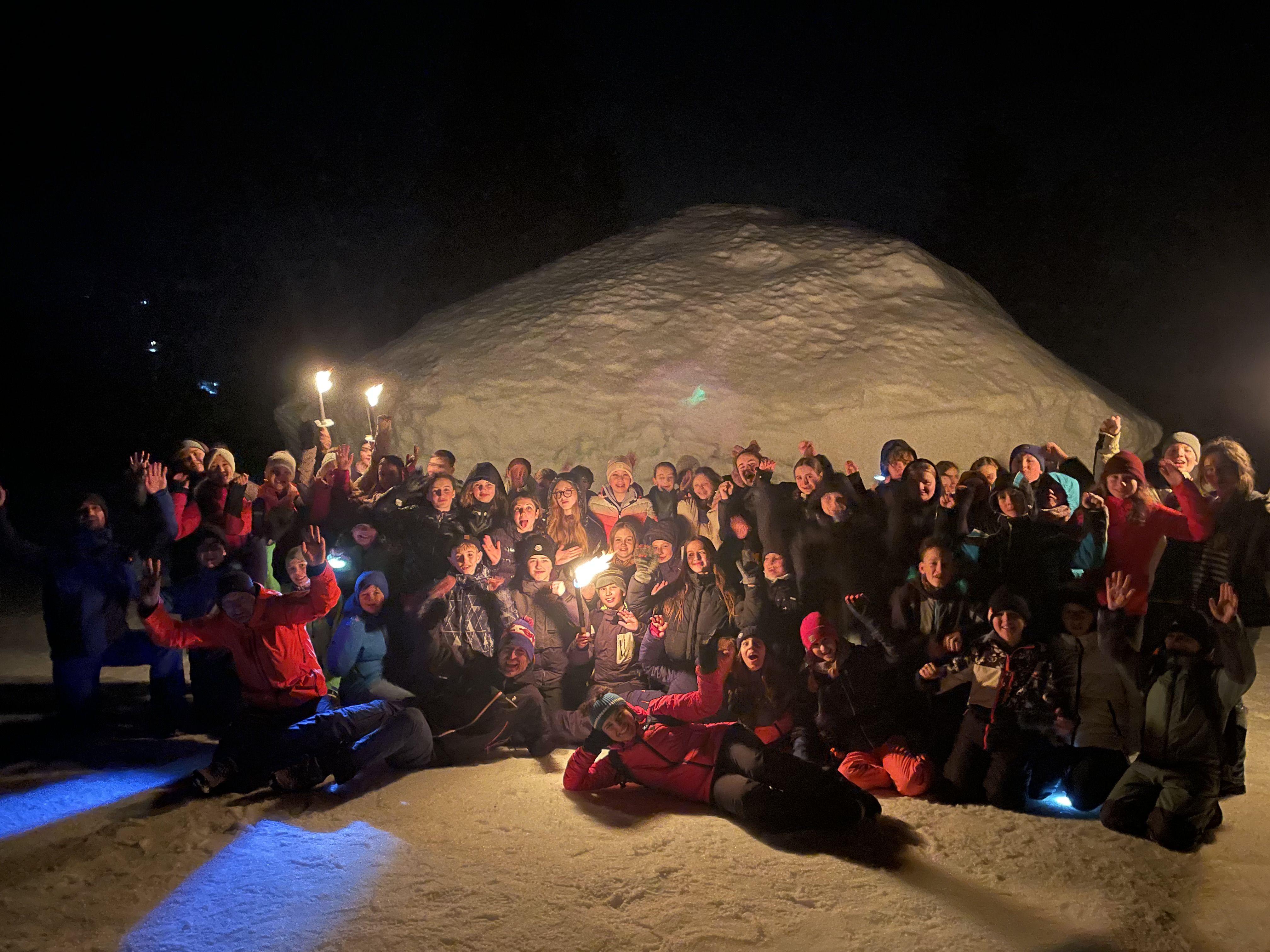 Iglu und Sternenhimmel
