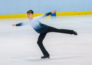 Fotografie: Leon Kraiczyk beim Eislauf