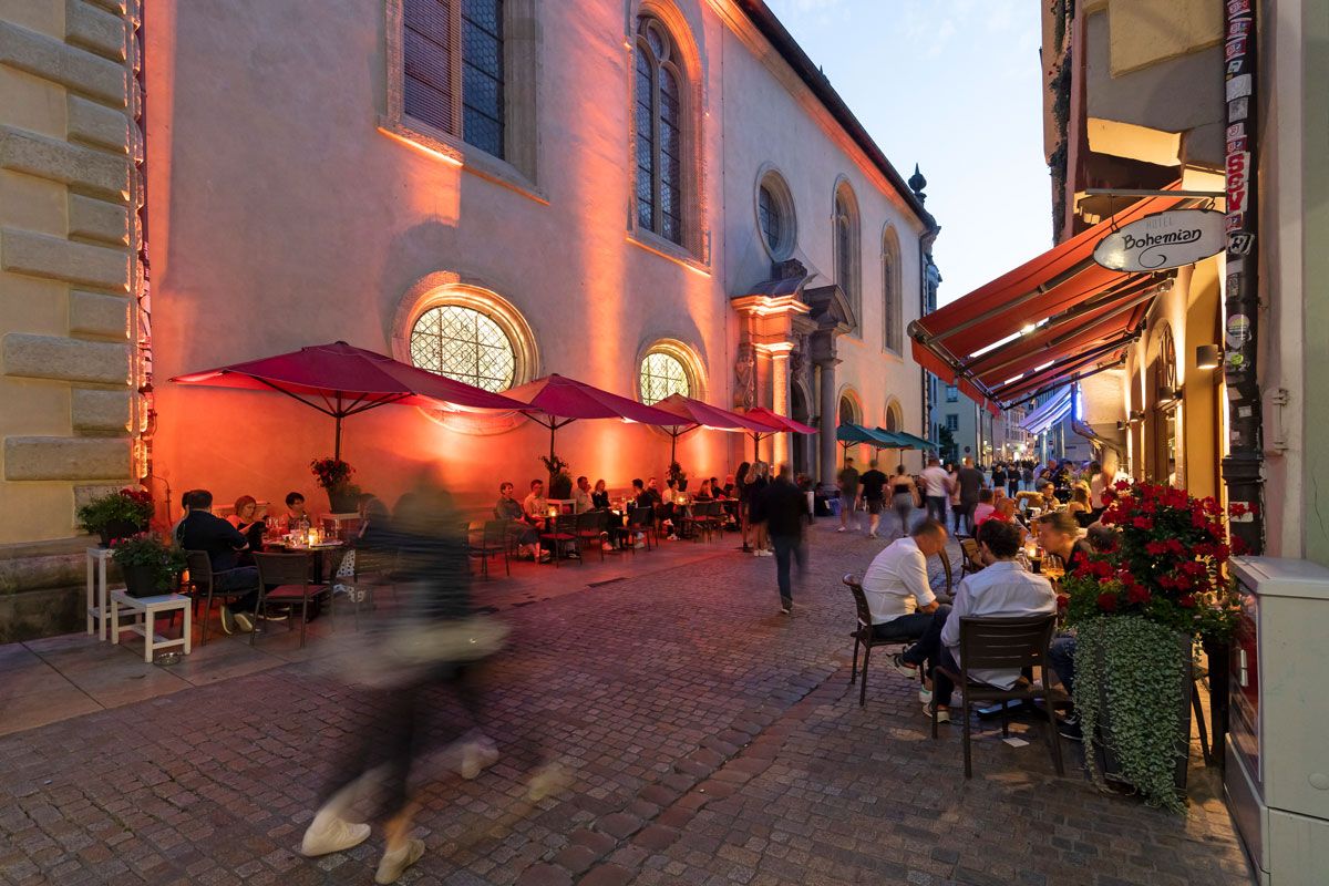 Fotografie: Abendstimmung in der Gesandtenstraße