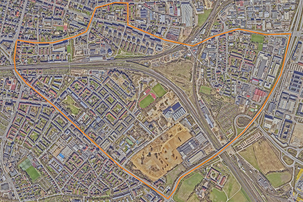 Luftbild innerer Südosten - 2025