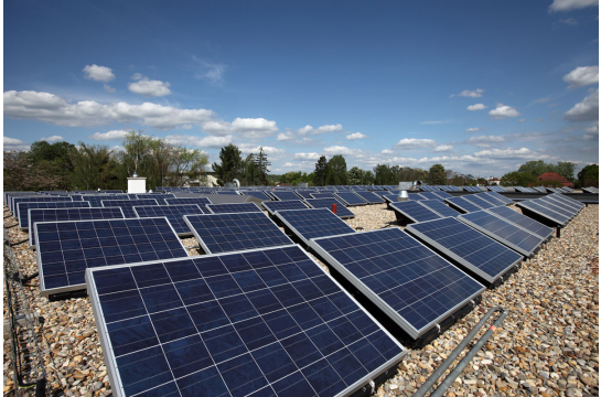 Fotografie: Photovoltaikanlage auf einem Dach