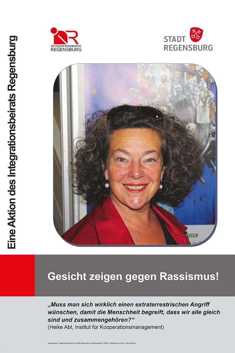 Integration und Migration - Plakat Gesicht zeigen - Abt