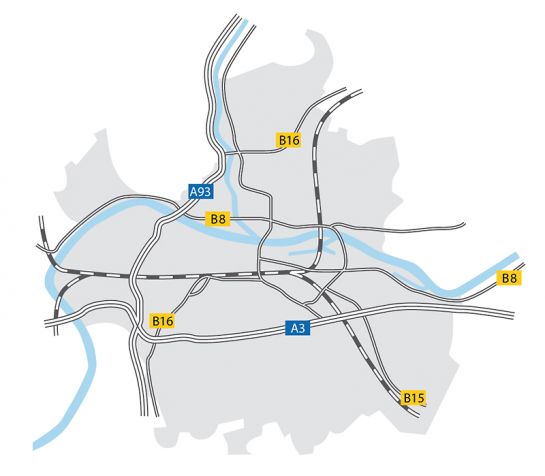 Karte Infrastruktur Regensburg (C)  