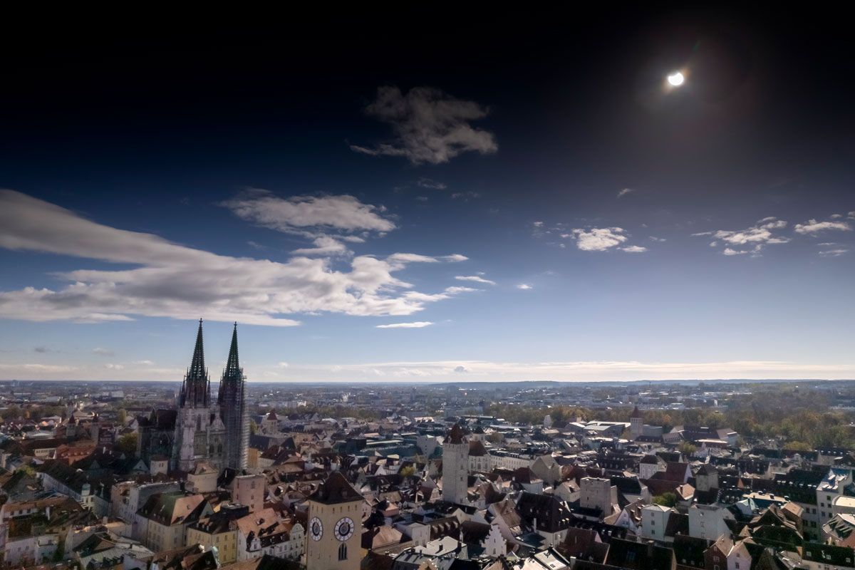 Fotografie: Sonnenfinsternis am 25. Oktober über Regensburg