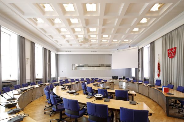 Sitzungssaal im Neuen Rathaus
