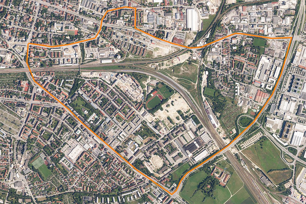 Luftbild innerer Südosten - 2021